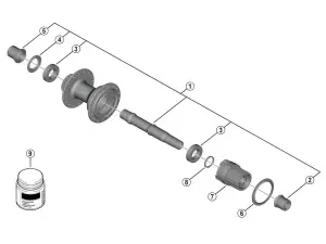 Shimano kassettehus micro splined til baknav modell FH-TC600