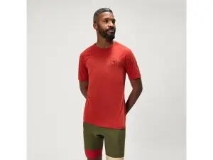 Endura Loop Tech sykkeltrøye korte ermer brick red herre