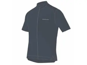 Endura Loop Zipped sykkeltrøye korte ermer carbon grey herre