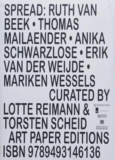 Spread: Ruth van Beek, Thomas Mailaender, Anika Schwarzlose, Erik van der Weijde, Mariken Wessels