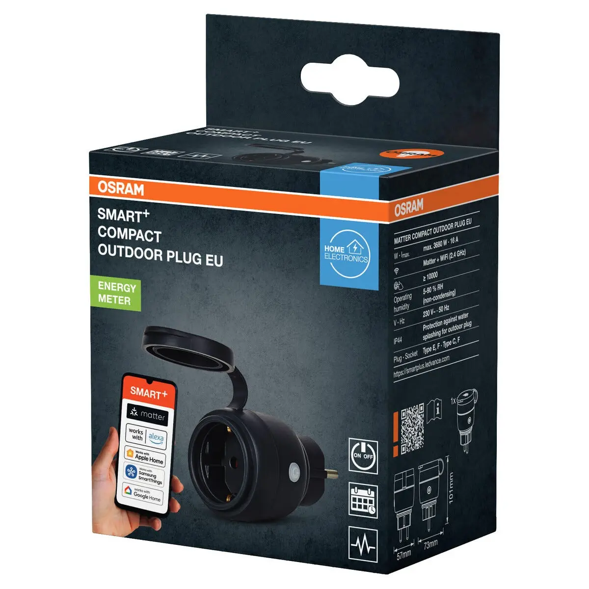 Osram Smart+ Matter Smart plug utendørs IP44 EU