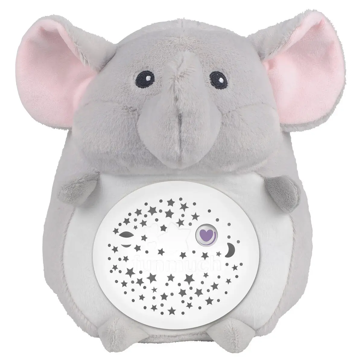 Nattlampe kosedyr med stjernehimmel og musikk