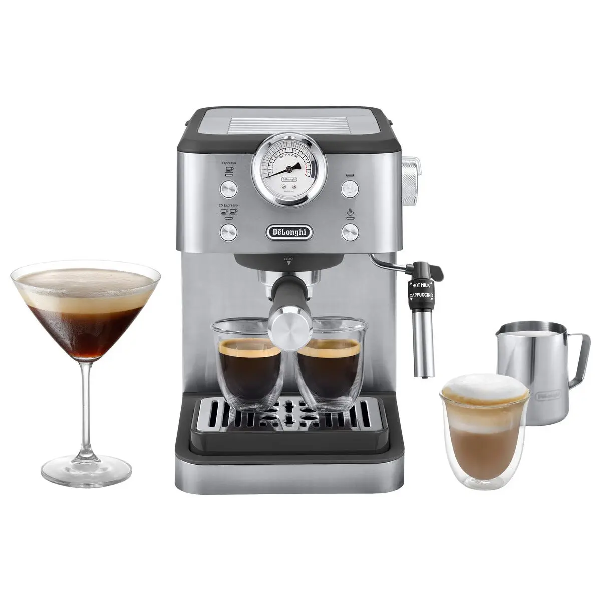 DeLonghi Linea Classic manuell espressomaskin EM450.M
