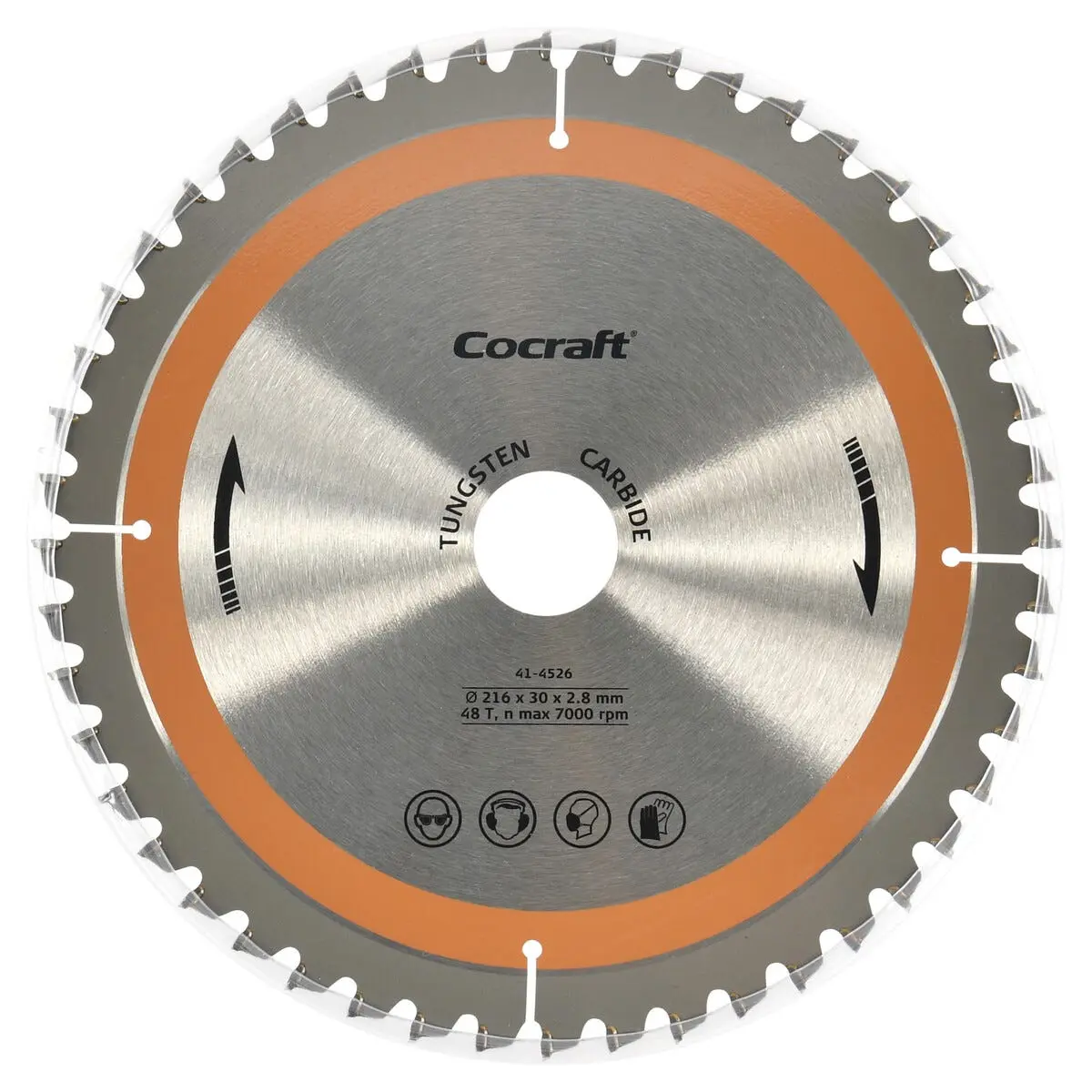 Cocraft sagblad 216 x 30 x 2,8 mm, 48T negativ