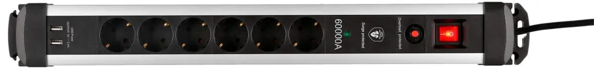 6-veis overspenningsvern USB