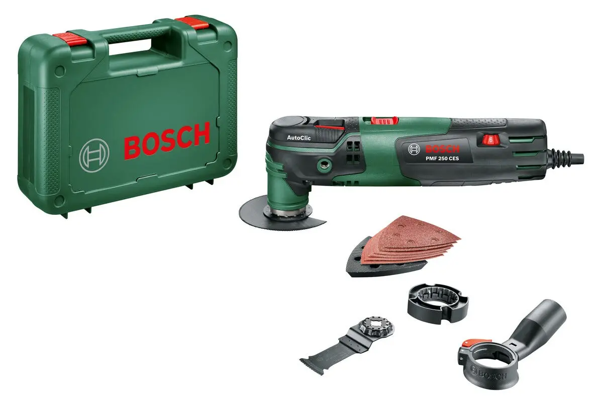 Bosch PMF 250 CES multikutter med tilbehør