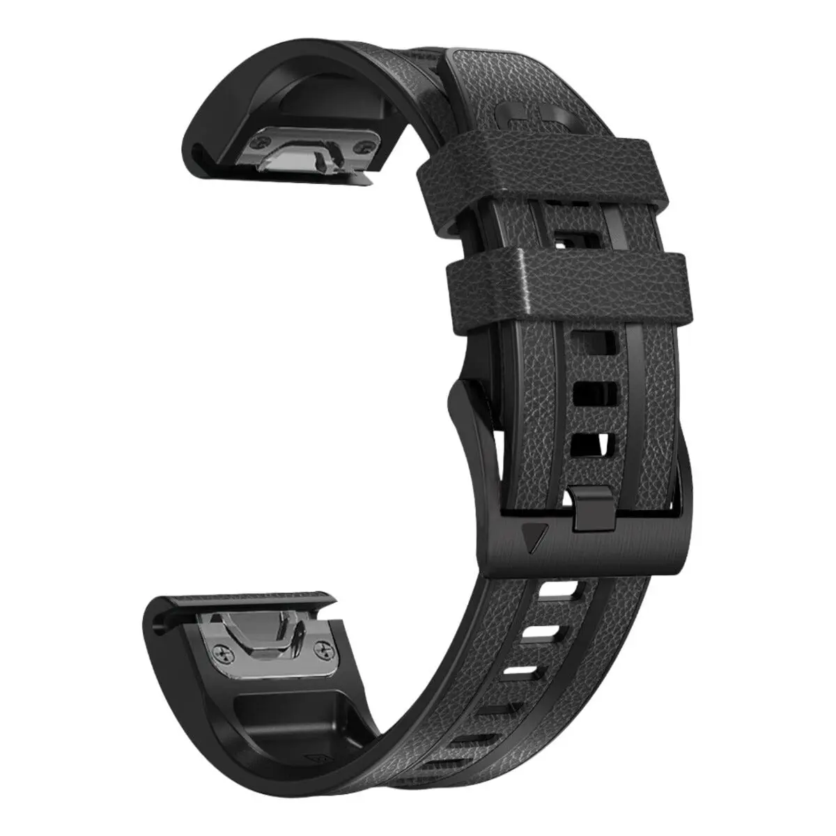 Armbånd for Garmin Fenix 7 solar, lær og silikon