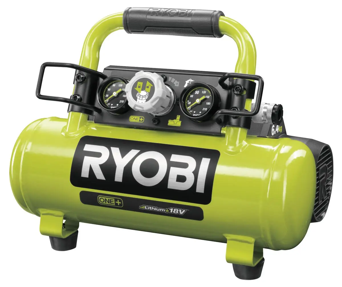 Ryobi R18AC-O batteridrevet kompressor, 8,3 bar