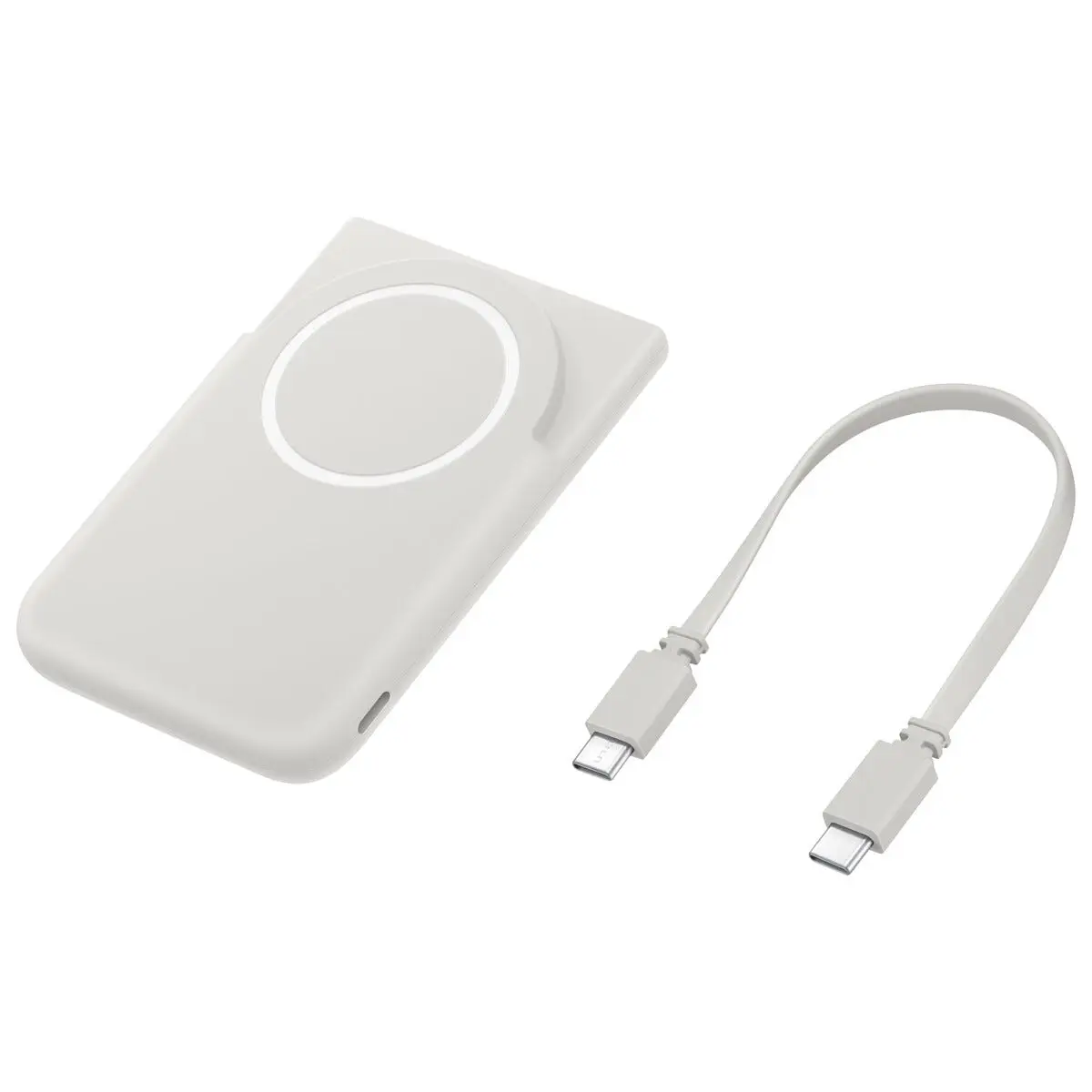 Samsung trådløs magnetisk powerbank 5000 mAh, beige