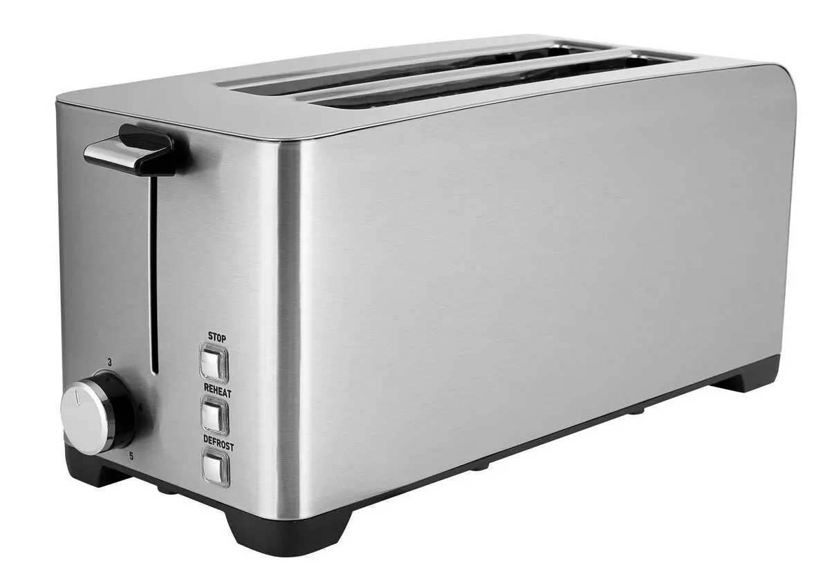 Wilfa brødrister 4 skiver, børstet stål, 1400 W