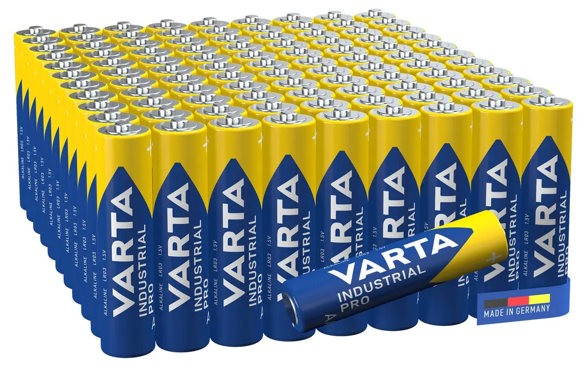 Varta Industrial Pro AAA/LR03-batterier, 100-pakning