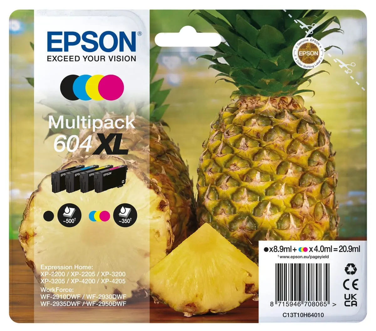 Epson 604XL Ananas Multipack blekkpatronsett