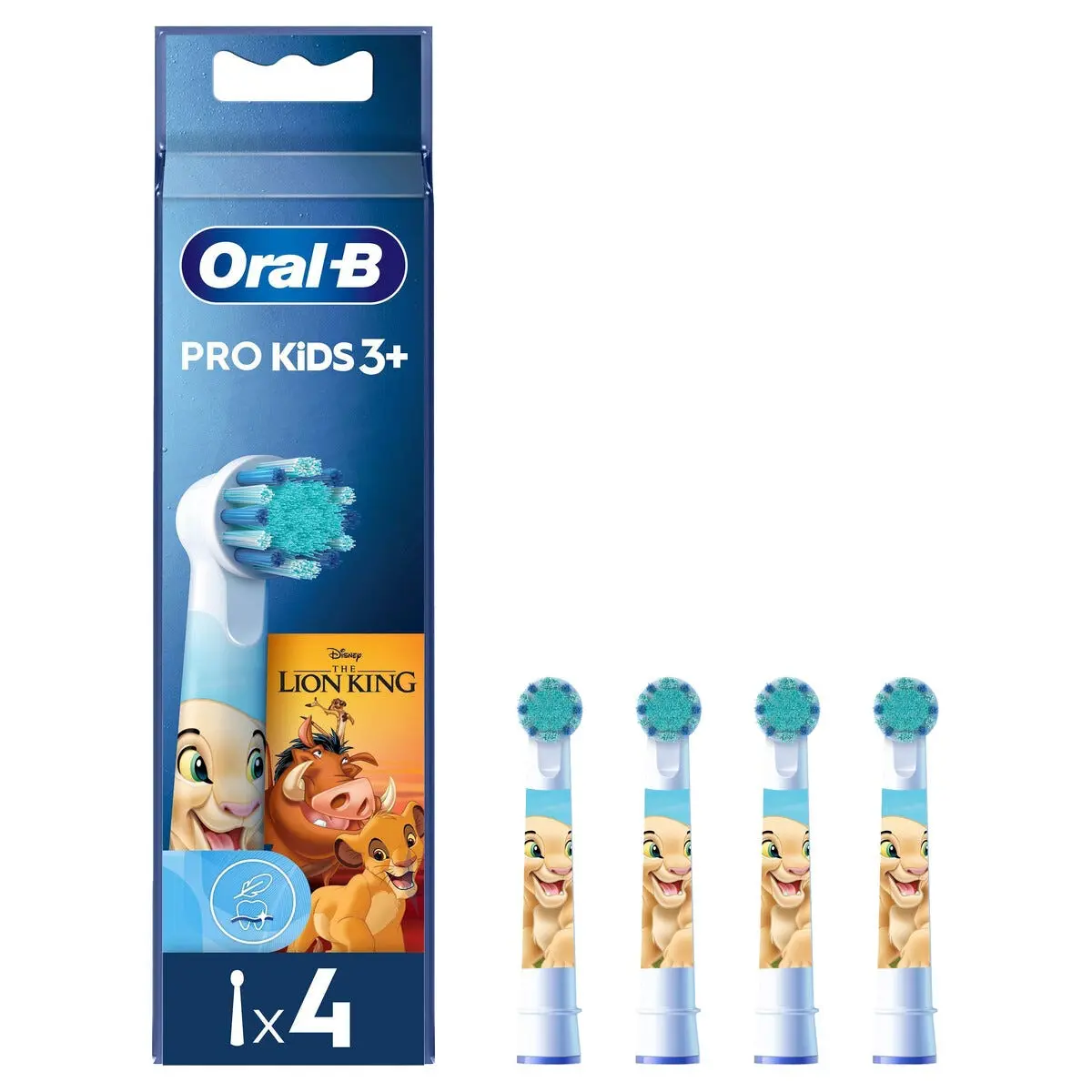 Oral-B Pro Kids 3+ børstehoder refill, 4-pakning