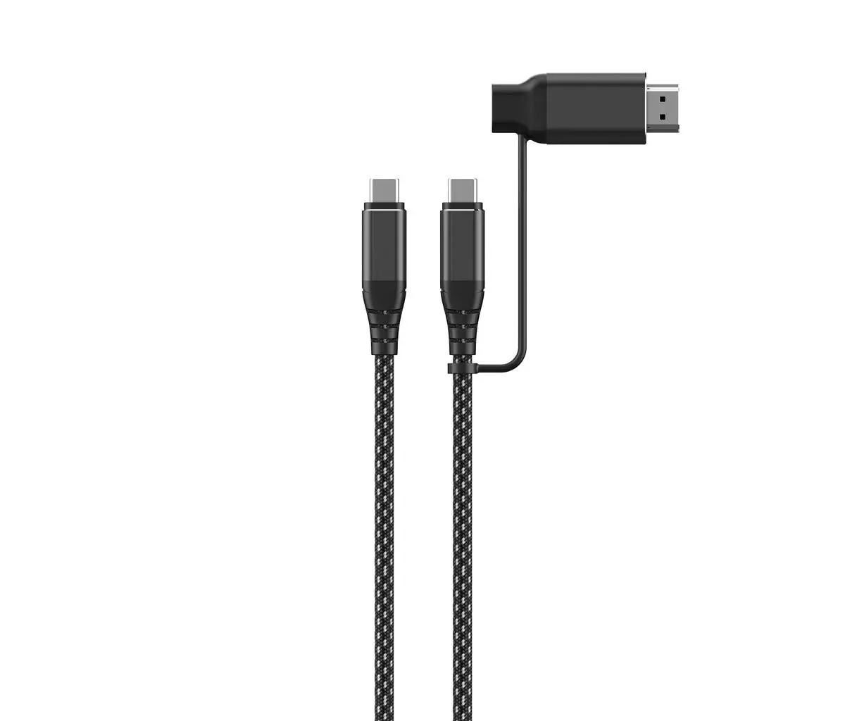 USB4-kabel USB-C til USB-C og HDMI, 2 m 240 W