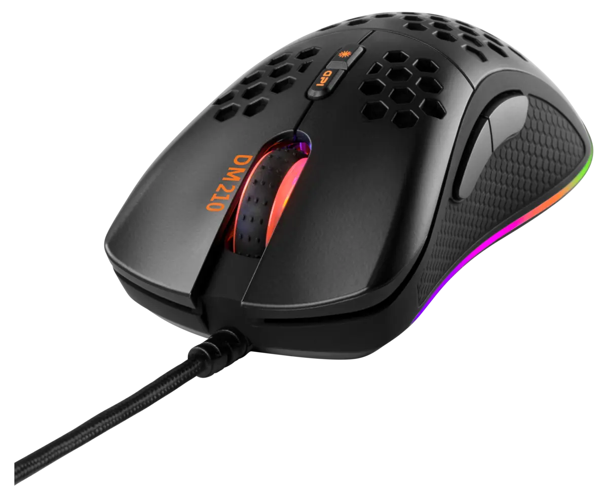 Deltaco Gaming GAM-108 ultralett gamingmus, RGB