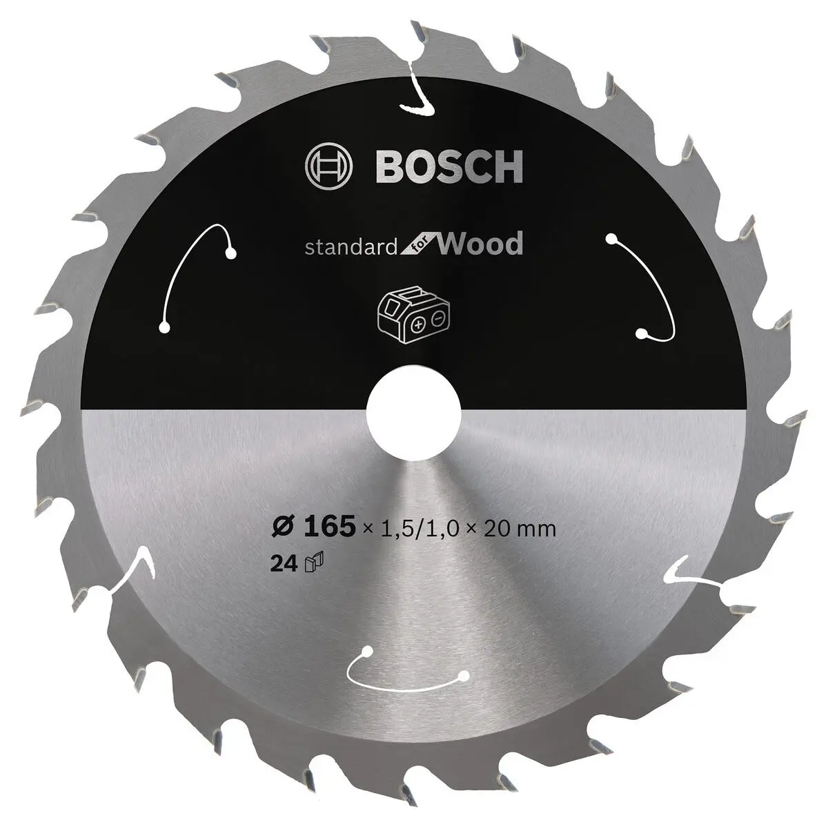 Bosch Standard for Wood sagblad 165 x 20 mm 24T