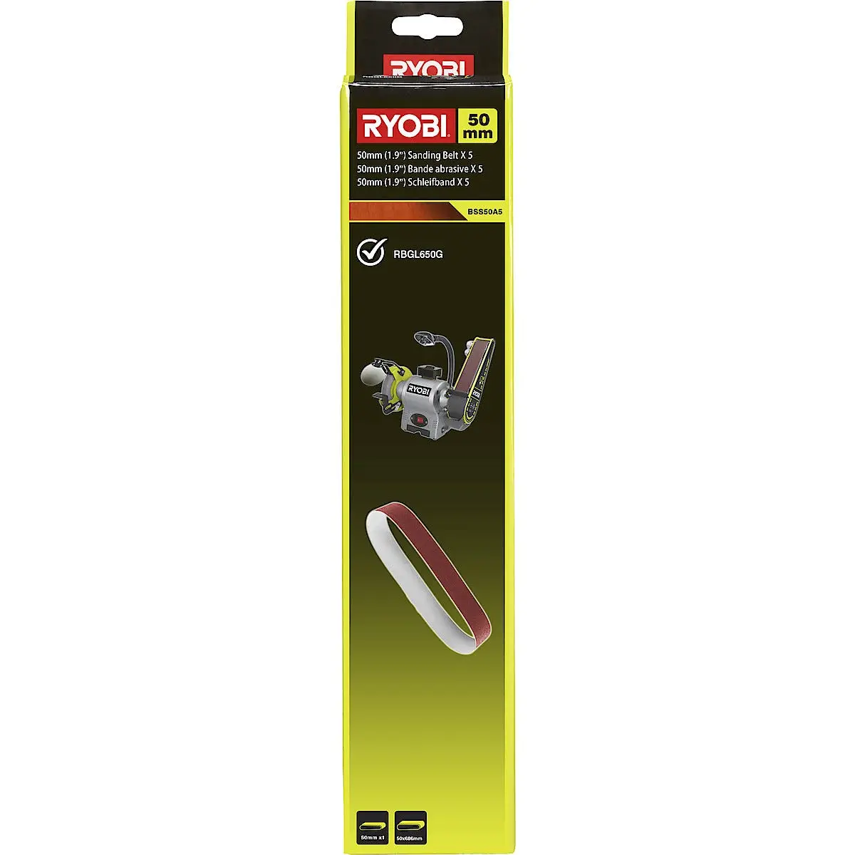Ryobi slipebånd 50 x 686 mm