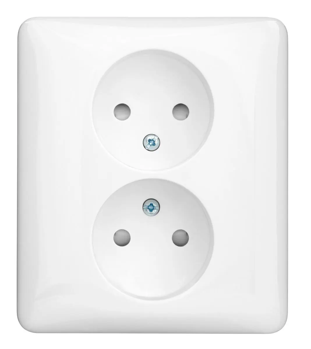 Schneider Exxact 2-veis innfelt stikkontakt, 5-pakning