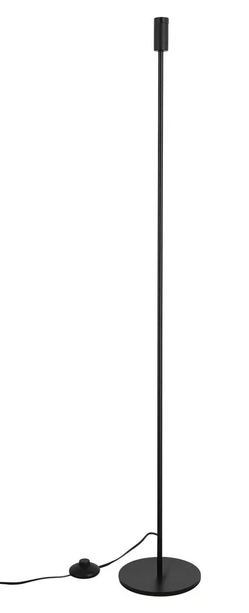Northlight Axel E14 gulvlampe i svart metall, 120 cm