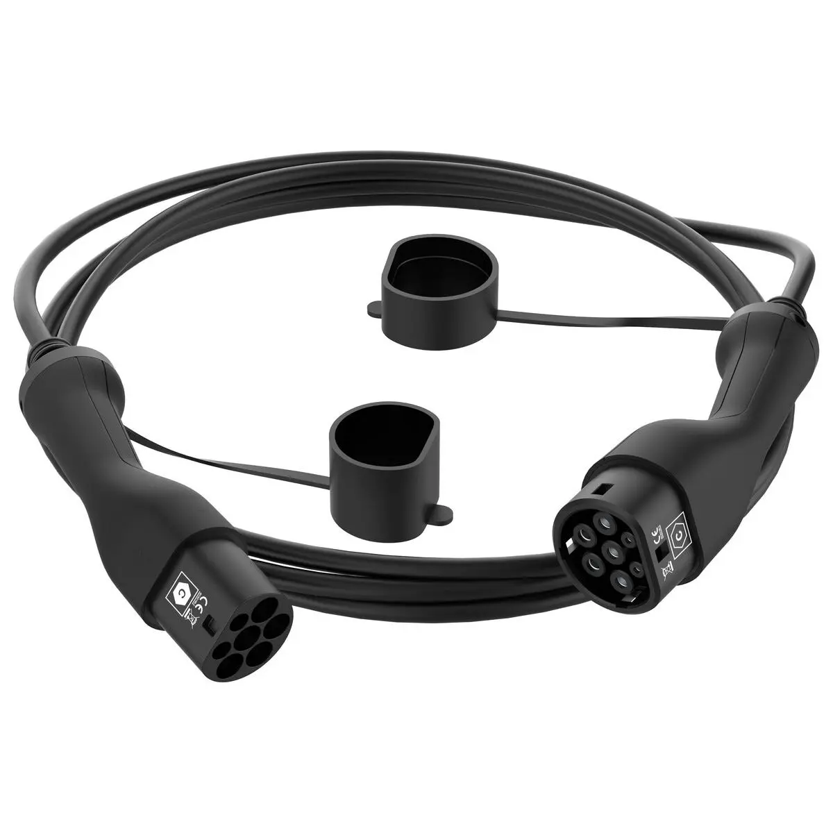 Cocraft ladekabel elbil type 2 til type 2, 3-fase, 5 m