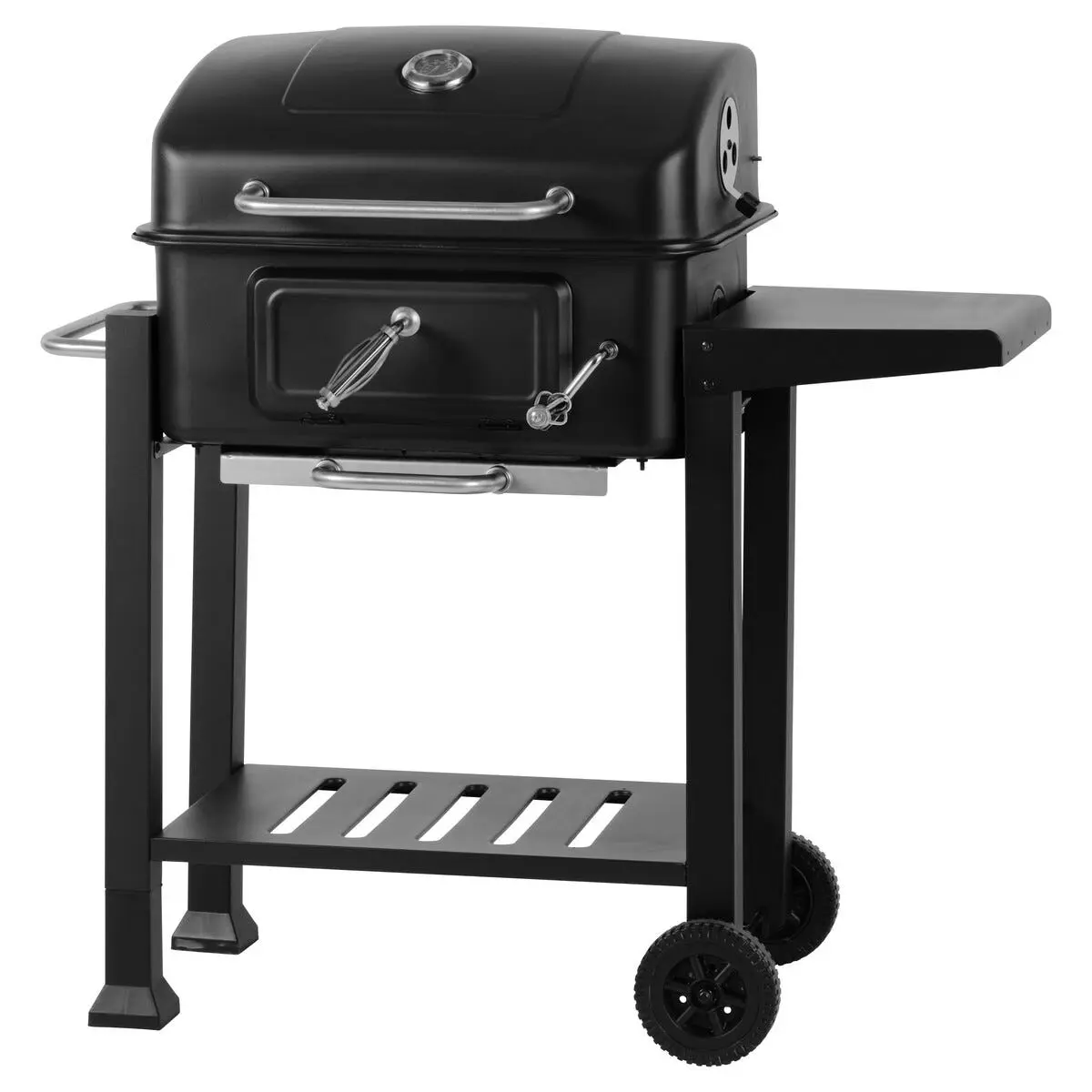 Kullgrill Delux med grillvogn, sidebord og termometer