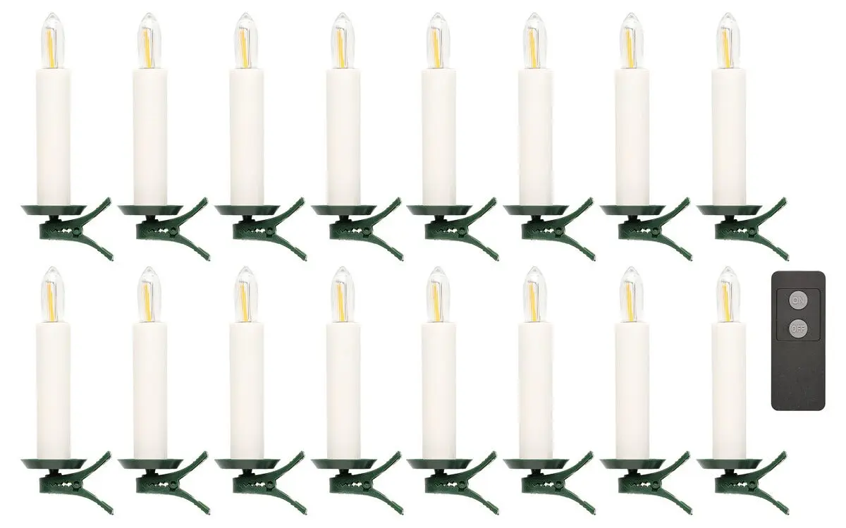 Trådløs juletrebelysning LED med fjernkontroll, Northlight