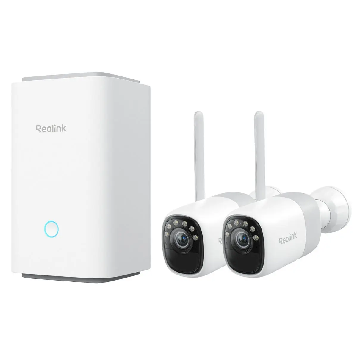 Reolink Altas kamerasett med Home Hub, WiFi 6 og ColorX, 2-pakning