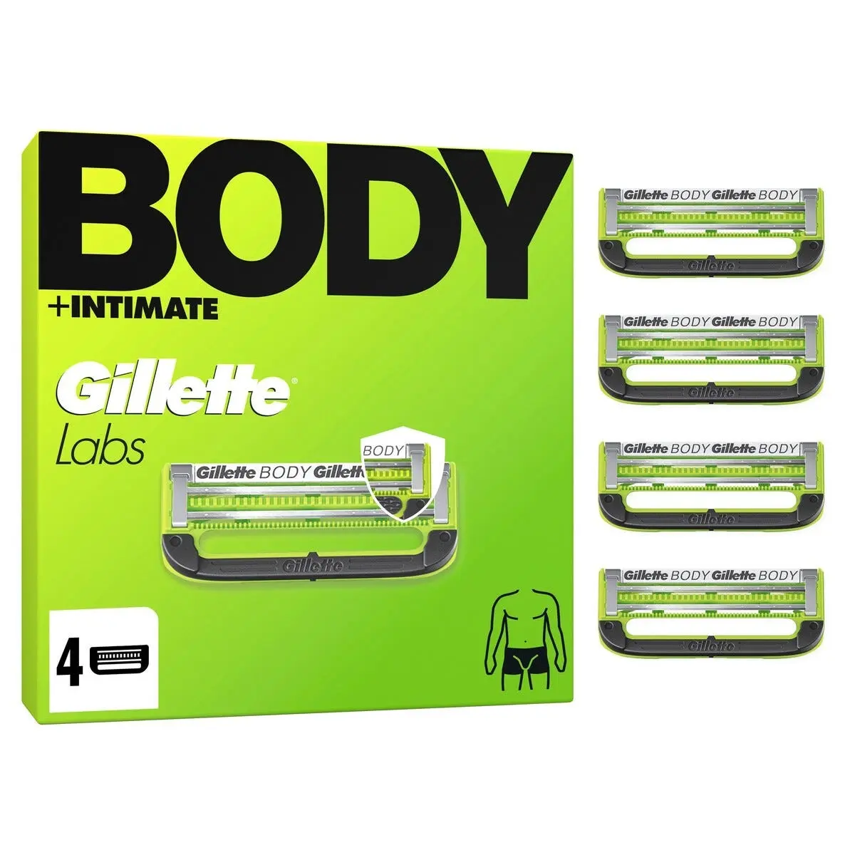 GilletteLabs Body barberblader, refill