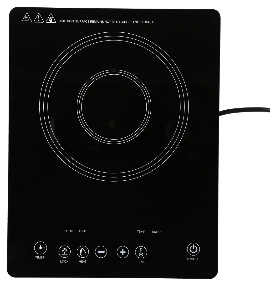 Enkel induksjonsplate, elektrisk kokeplate, 2000 W