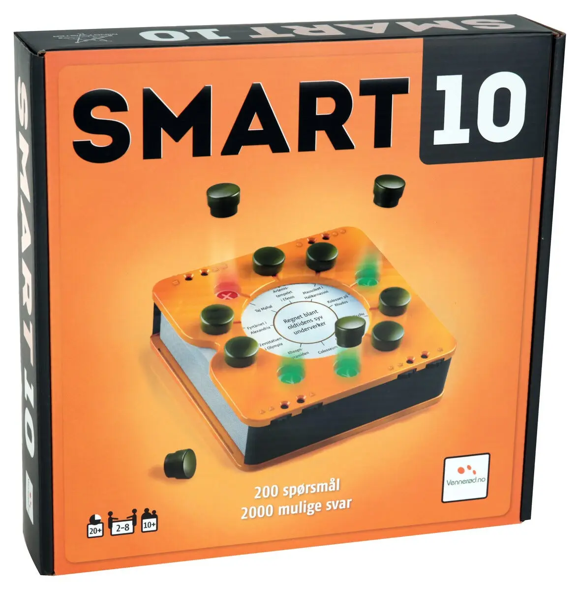 Smart 10 spill med spørsmålskort, norsk versjon, fra 14 år