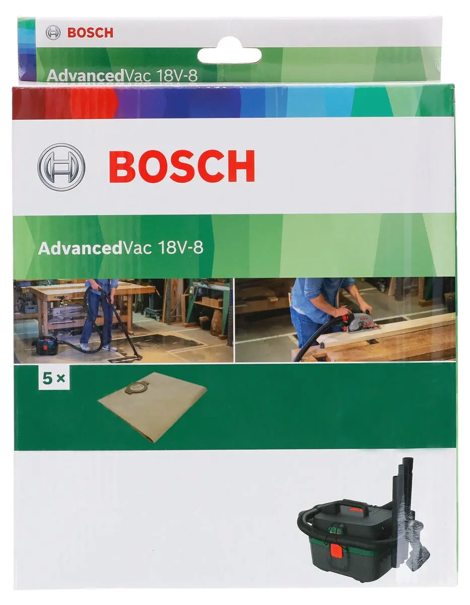 Bosch støvsugerposer i fleece, 4-pakning