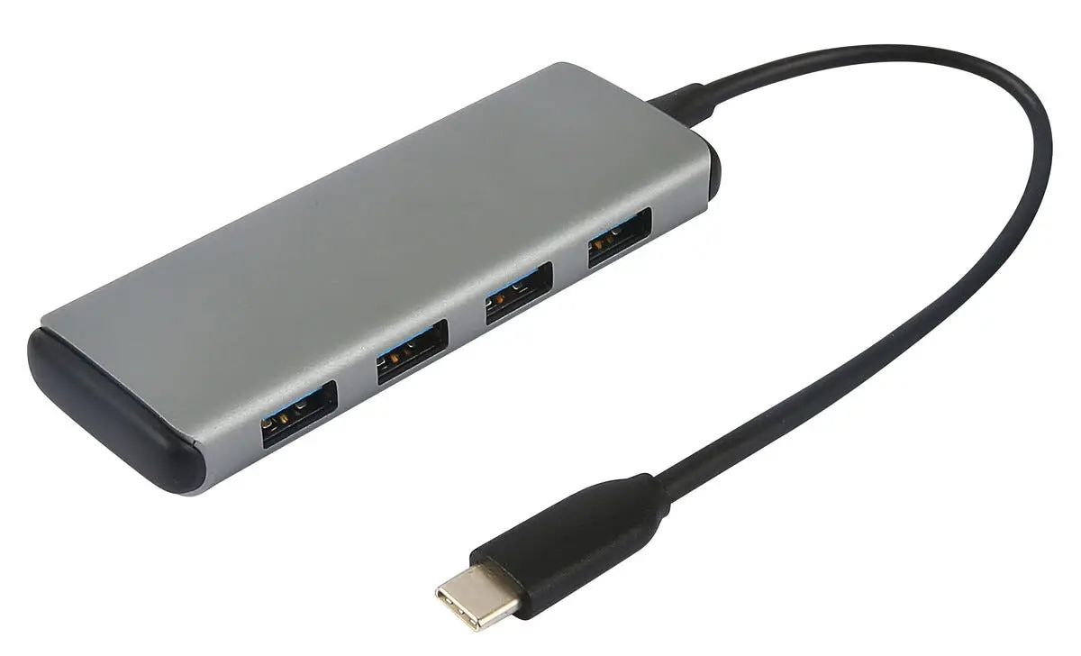 USB-hub USB-C til 4 x USB-A