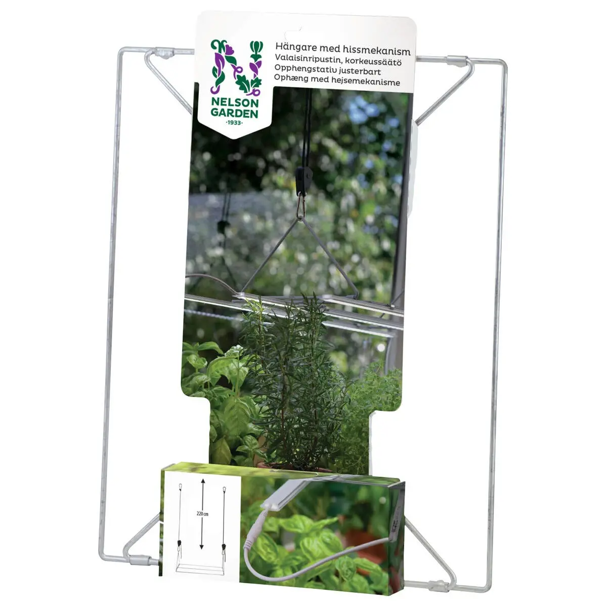 Oppheng for Nelson Garden plantelys LED-skinne