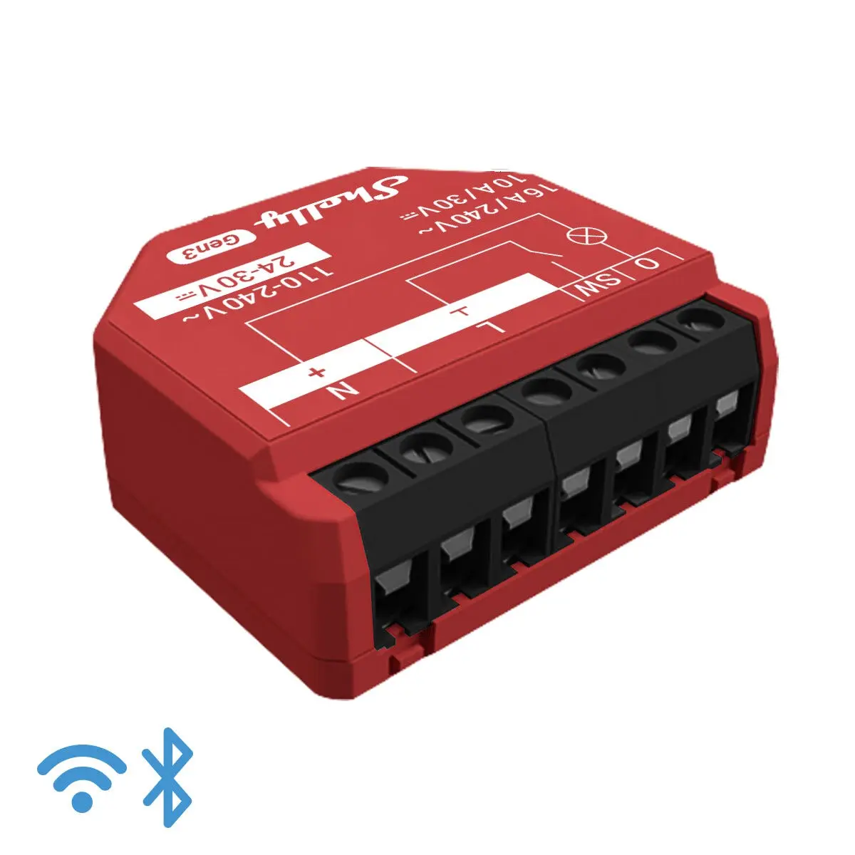 Shelly 1PM Gen3 wifi-relé med strømmåler