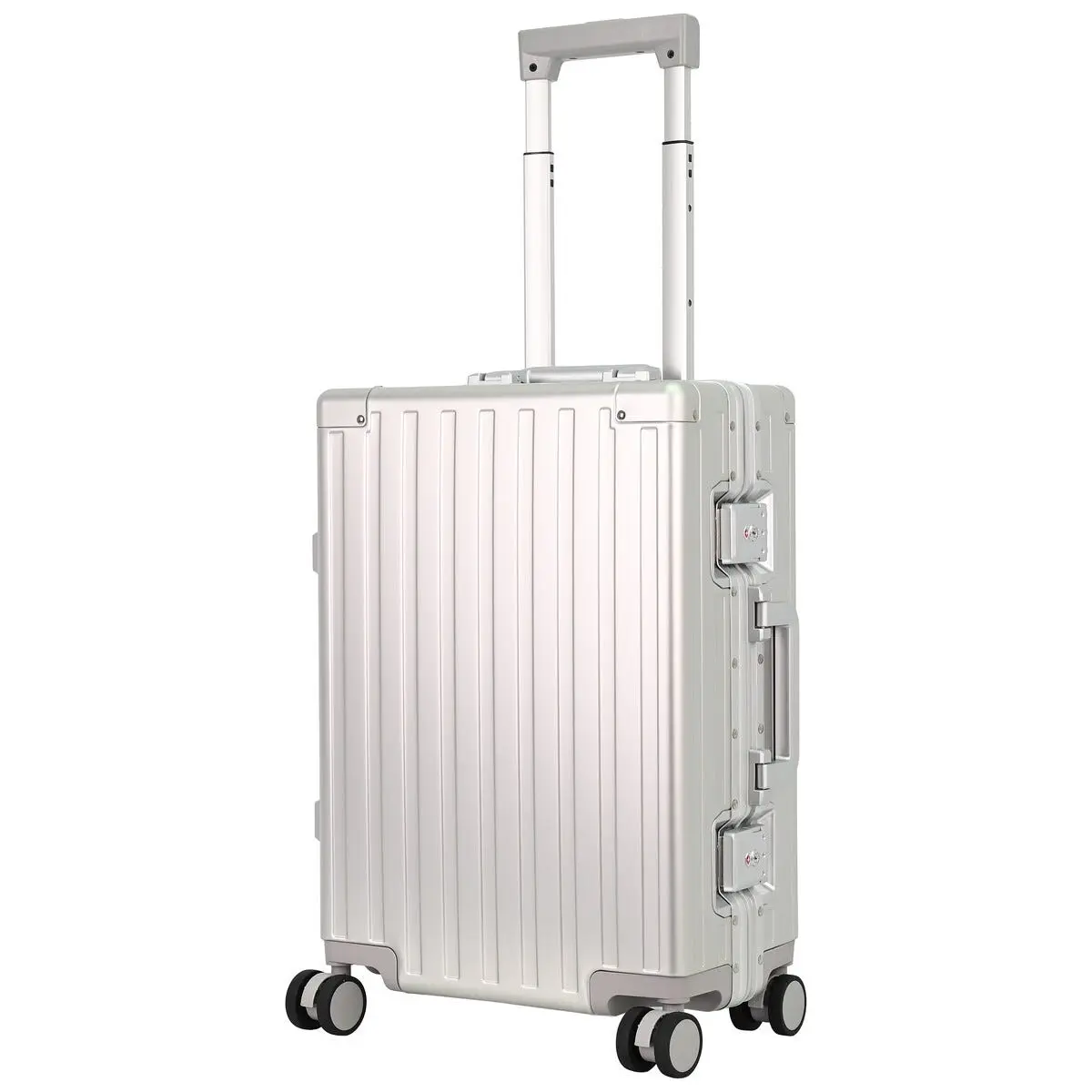 Koffert aluminium 8 hjul TSA-lås, 77x52x28,5 cm