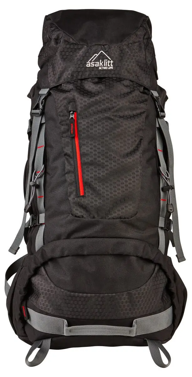 Asaklitt ryggsekk, 65 liter
