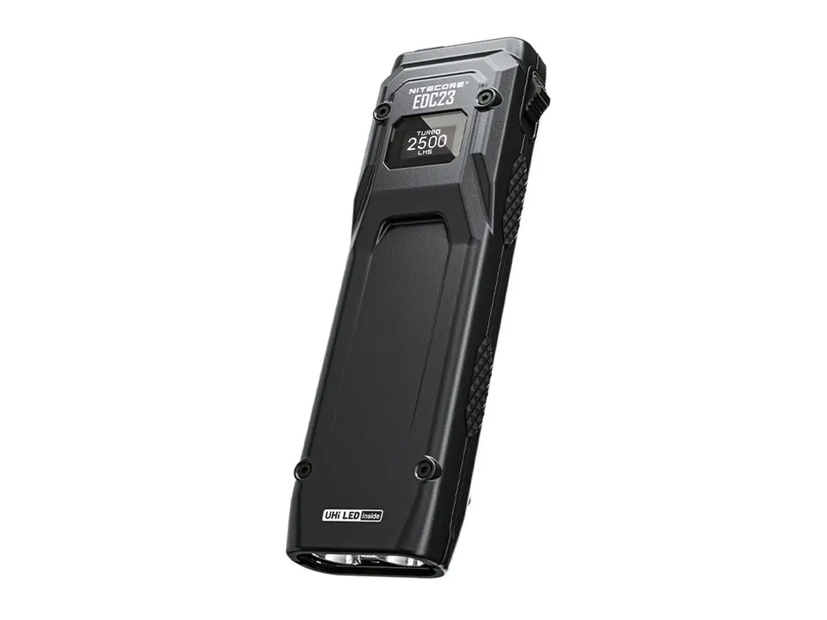 Nitecore EDC23 lommelykt USB-C-oppladbar, IP54 2500 lm