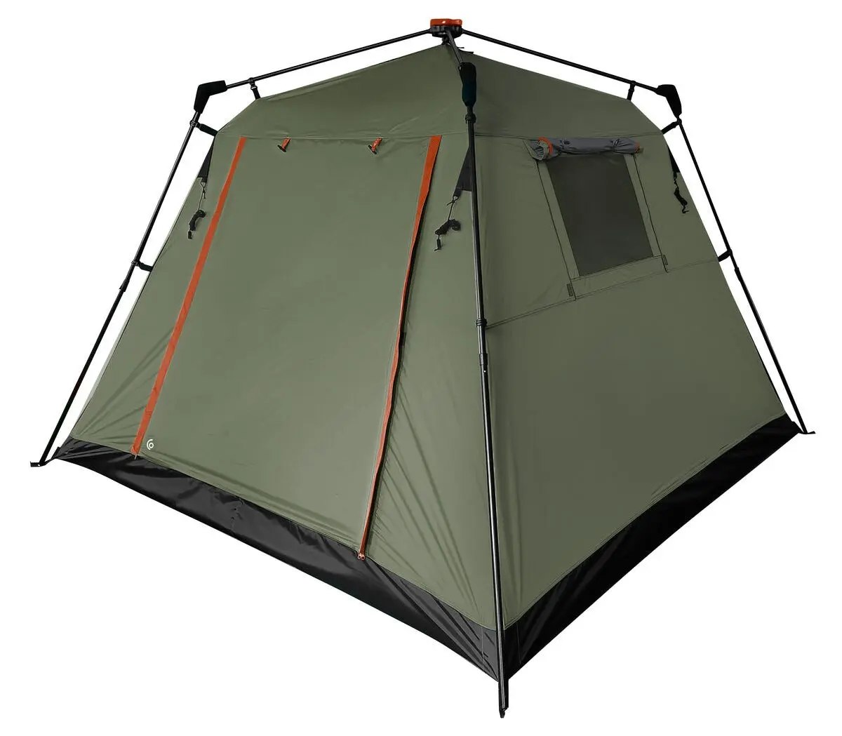 Telt 4 personer Quick-up, 2,4 × 2,1 m, grønt