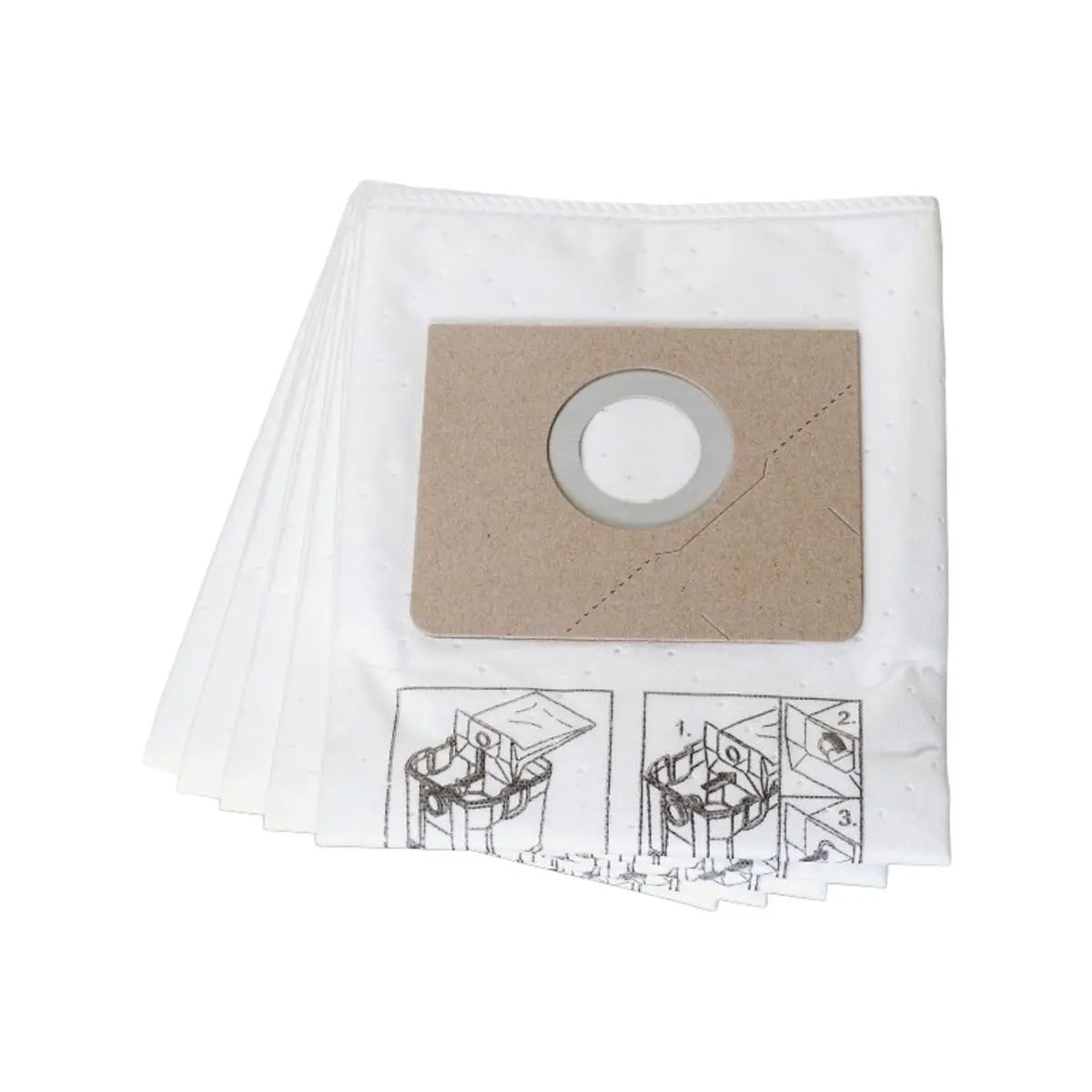 Fiberfiltpose til Fein Dustex 25 L, 5-pakning