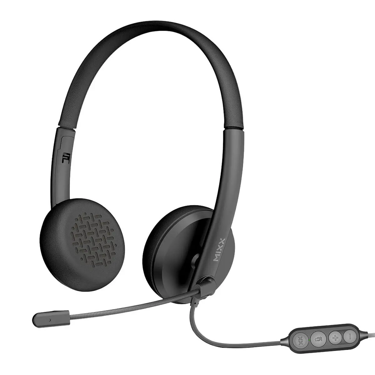 Mixx H1u headset med mikrofon for datamaskin, USB-A, svart