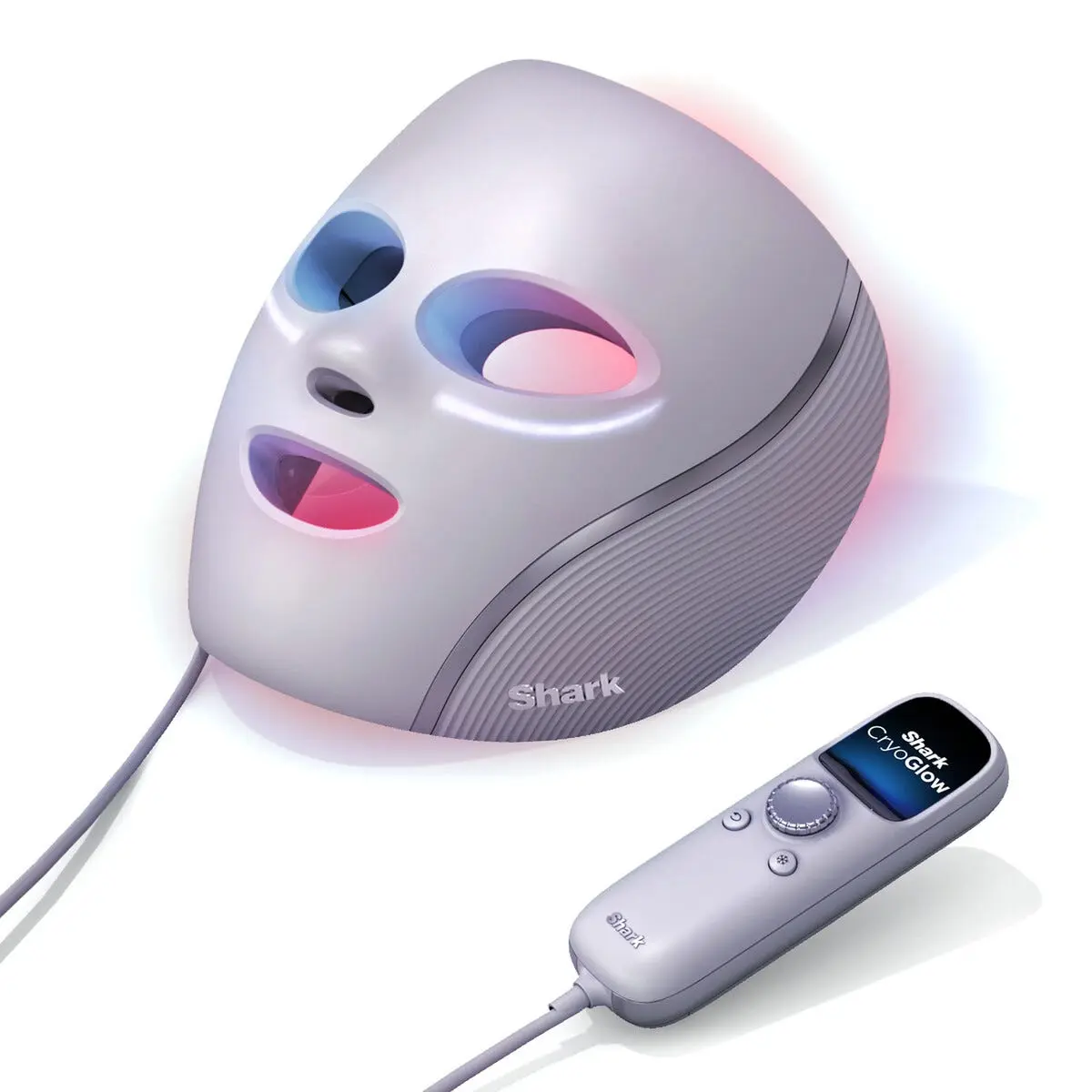 Shark CryoGlow LED-maske med kjølende øyebehandling