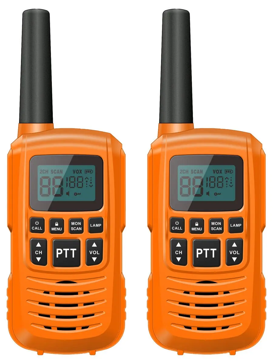 PMR AU208 walkie-talkie 16 kanaler, 2-pakning