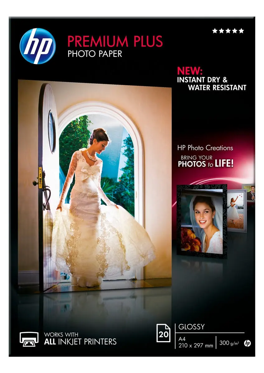 HP Premium Plus Glossy, A4 fotopapir