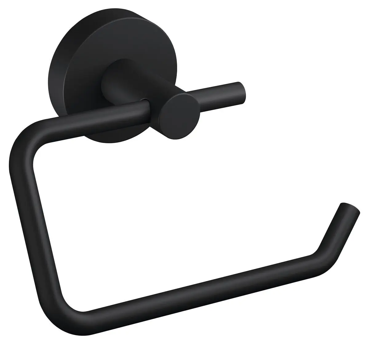 Tesa Moon Black dorullholder selvklebende, svart