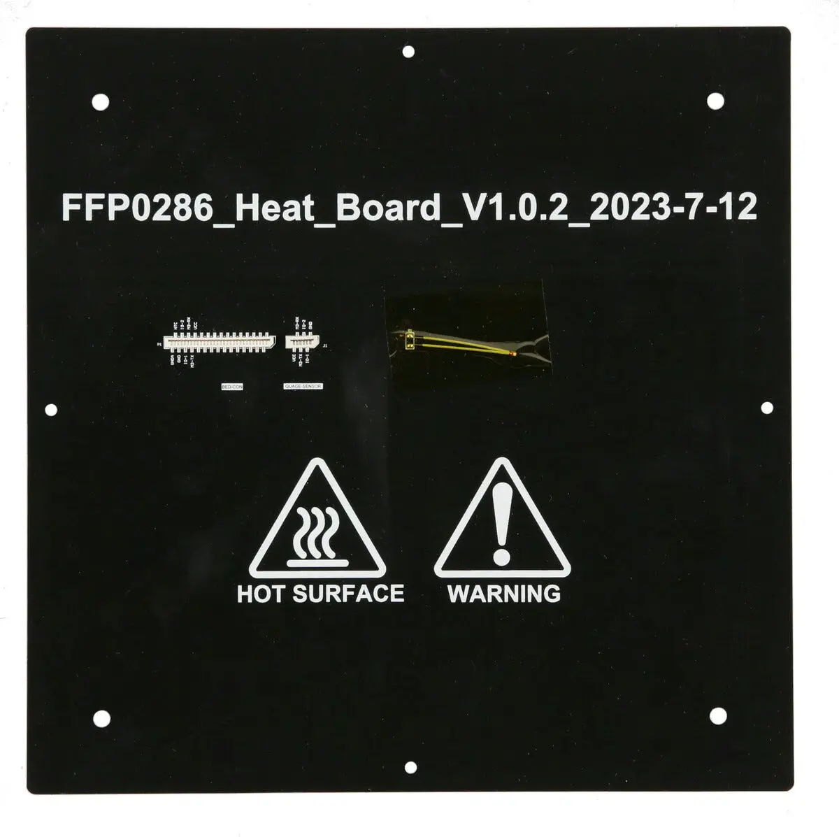 Varmeplate til FlashForge 3D-skriver 5M/5M Pro, oppvarmet