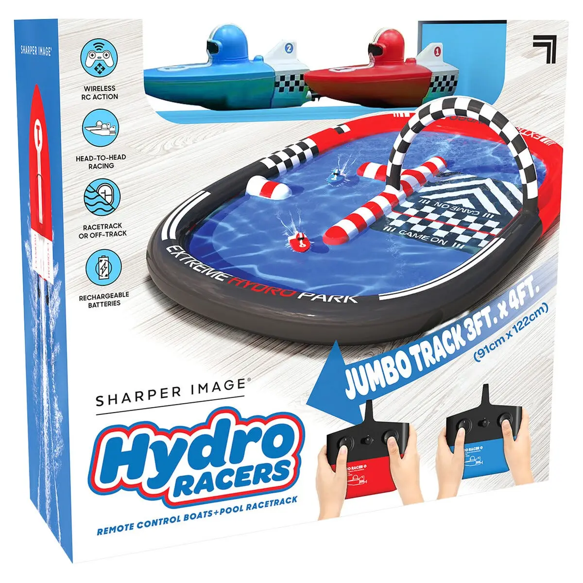 Hydro Racers radiostyrte båter med bassengbane