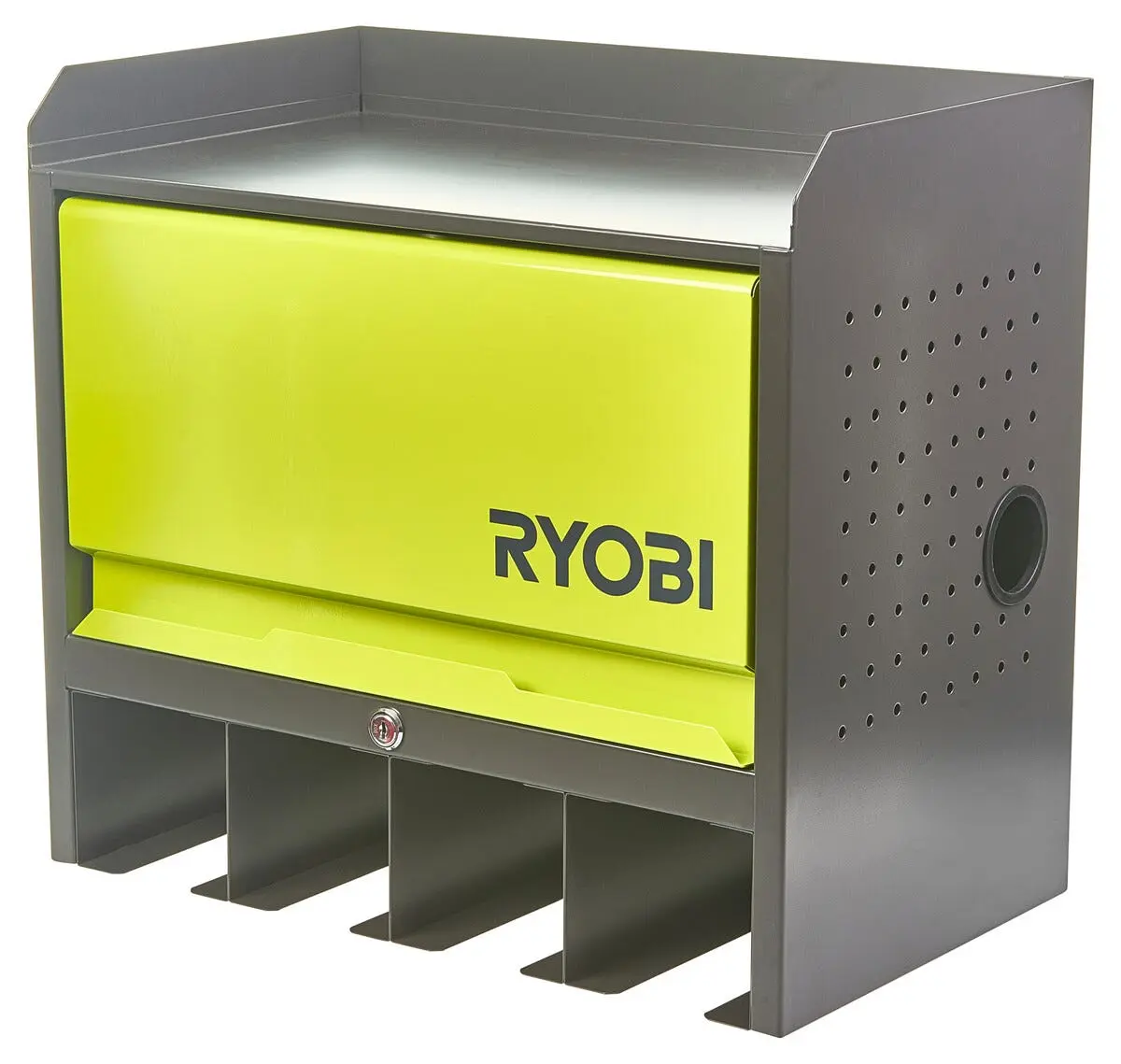 Ryobi verktøyskap RHWS-01, veggmontert med dør.