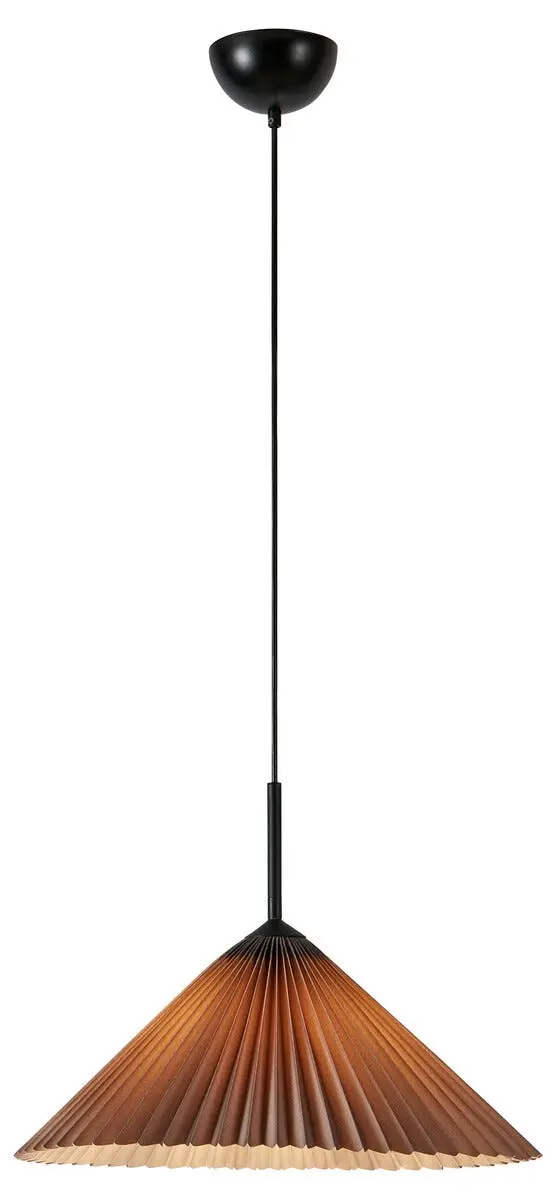 Markslöjd Plisado plissert taklampe grå, 50 cm