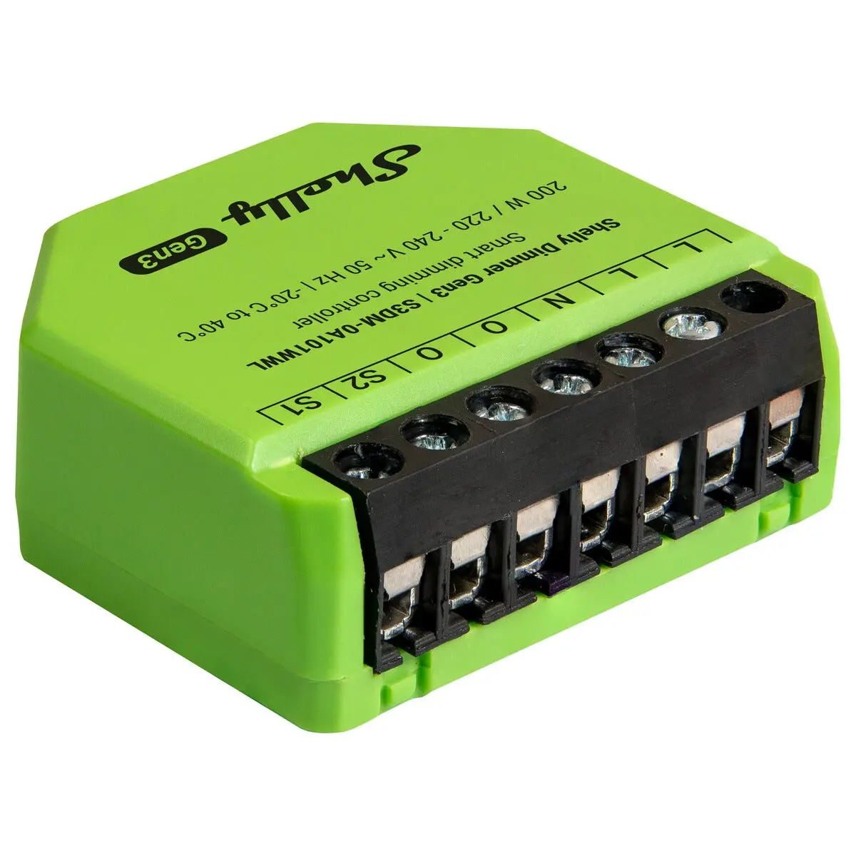 Shelly Dimmer Gen3 wifi-dimmer med strømmåler