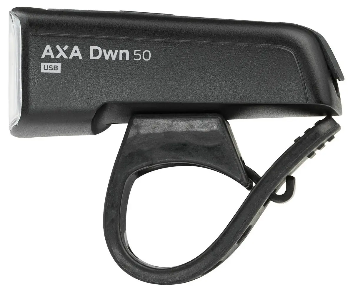 AXA Dwn 50 sykkellykt foran USB, 50 lux, 70 m
